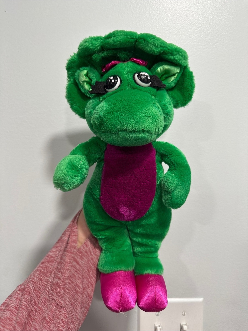 Vintage 1992 Baby Bop Plush Dakin Barney & Friends 15” Dinosaur Stuffed